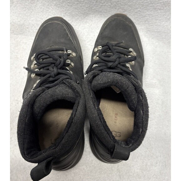 UGG Olivert Grizzly Black Waterproof Leather Hiker Snow Boots Shoes Mens 9.5 main image 5